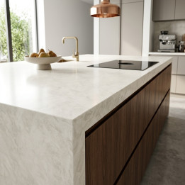 Plan de travail Albarium Dekton® Blanc Gris Clair