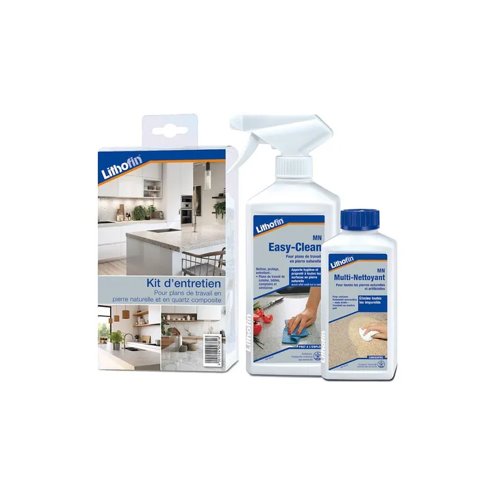 Kit d’entretien pour plans de travail en pierre naturelle