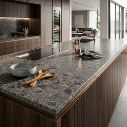 Plan de travail Ceppo Dekton® Marbre Bleu Gris Foncé