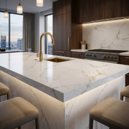 Plan de travail Abu Dhabi Laminam® Blanc