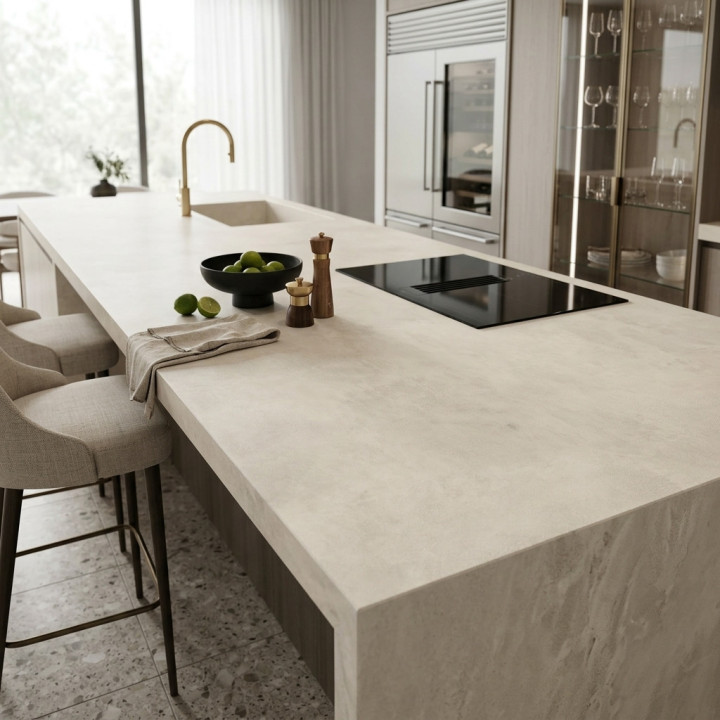 Plan de travail Bianco Laminam ® Beige