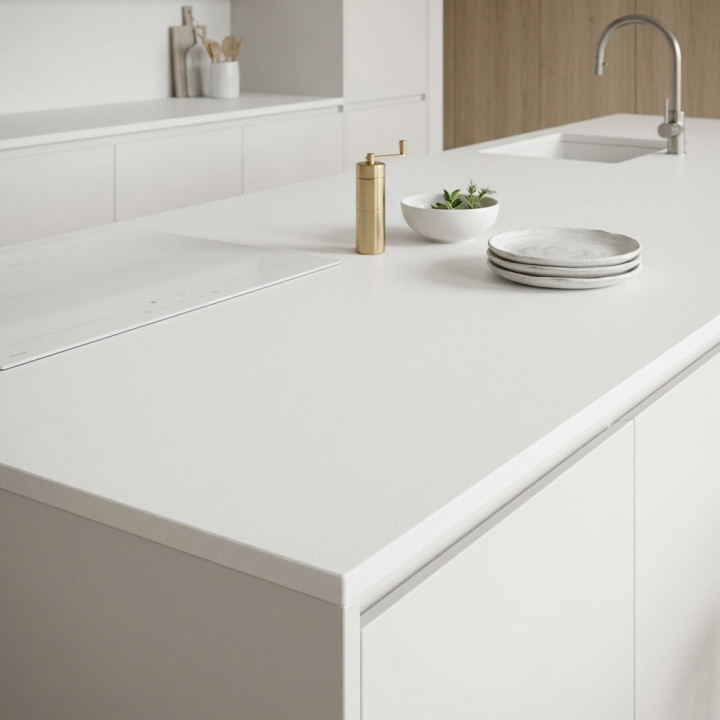 Plan de travail Uyuni Dekton® Blanc