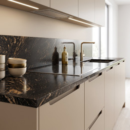 Plan de travail Barocco Pierre naturelle Granit Noir