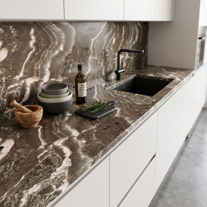 Plan de travail Verde Riveira Pierre naturelle Quartzite Vert