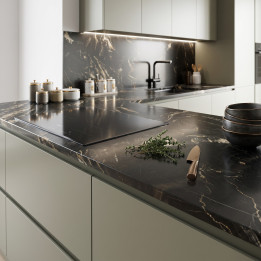 Plan de travail Belvedere Pierre naturelle Quartzite Noir