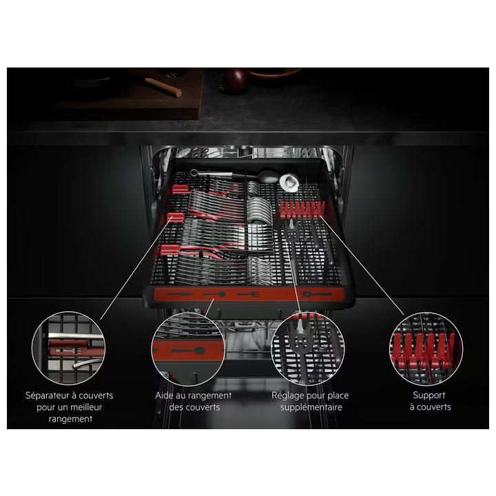 Lave-vaisselle encastrable AEG FSE62417P - Performance et discrétion au meilleur prix